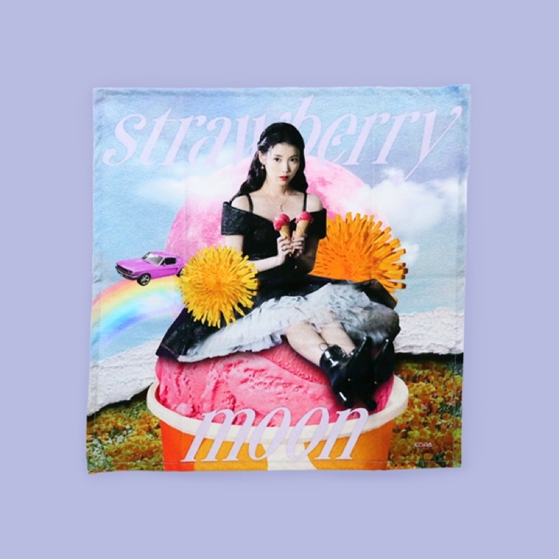 STRAWBERRY MOON FABRIC POSTER IU DLWLRMA MADE EDAM