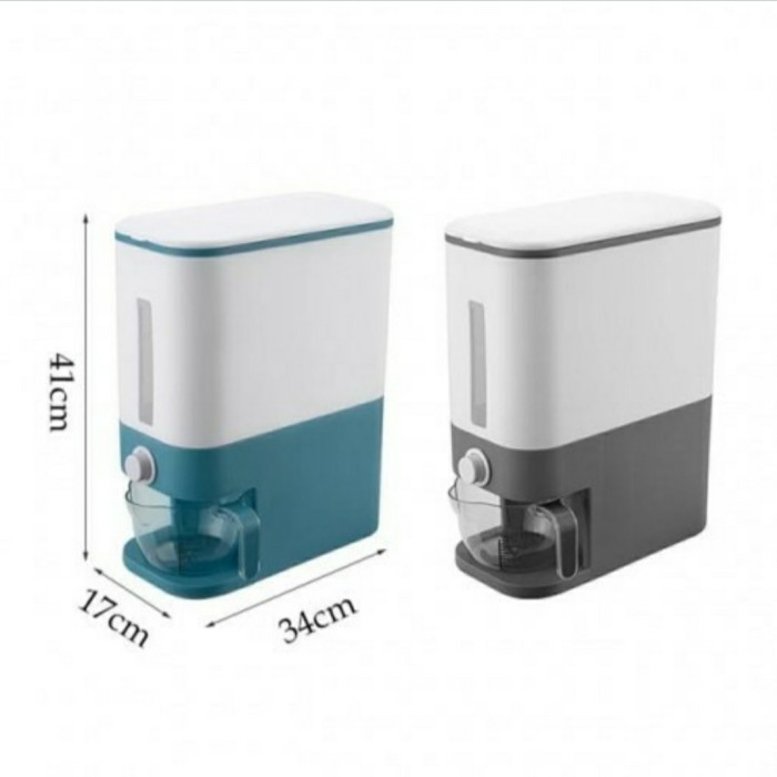 Dispenser Beras Penyimpan Beras praktis 12kg Dispenser Beras otomatis