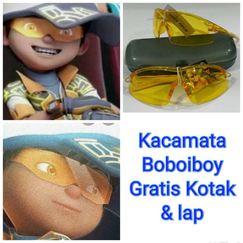 Kacamata Anak Laki Cowok Boboiboy Boboy Boboi Boy Supra Galaxy Solar Orange Model Baru Keren Murah Shopee Indonesia