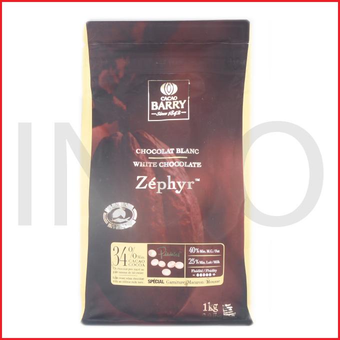 

CACAO BARRY CALLEBAUT ZEPHYR WHITE CHOCOLATE COUVERTURE 1KG DC51C1215