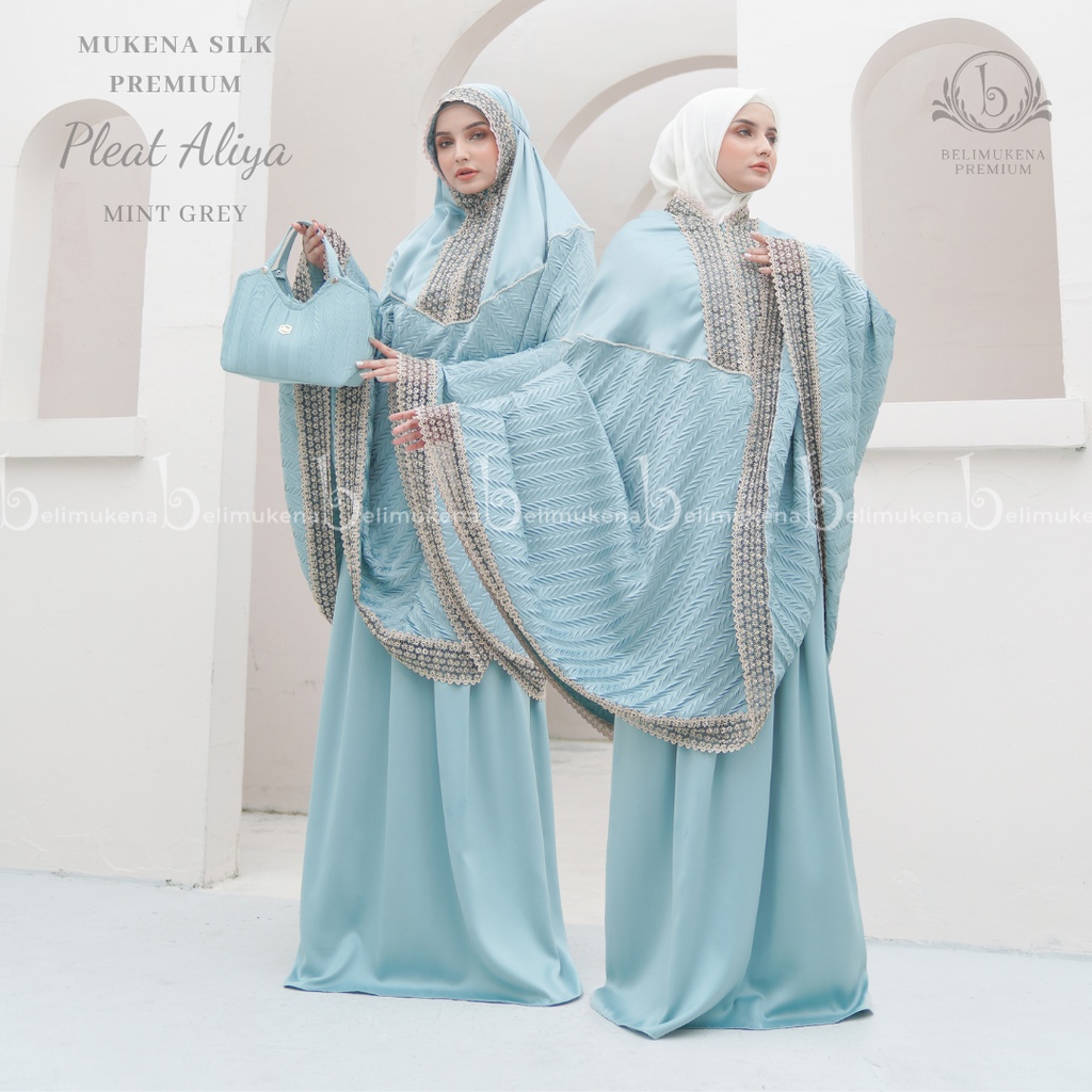 Mukena Dewasa 2in1 Silk Premium Pleat Aliya