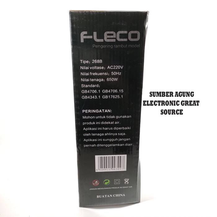 Fleco 268B Hair Dryer Pengering Rambut Dengan Ion dan Temperatur Konst