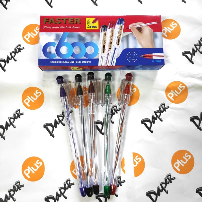 

Sale!!! Pulpen / Ballpoint Faster C600 (12Pcs) Sale!!!