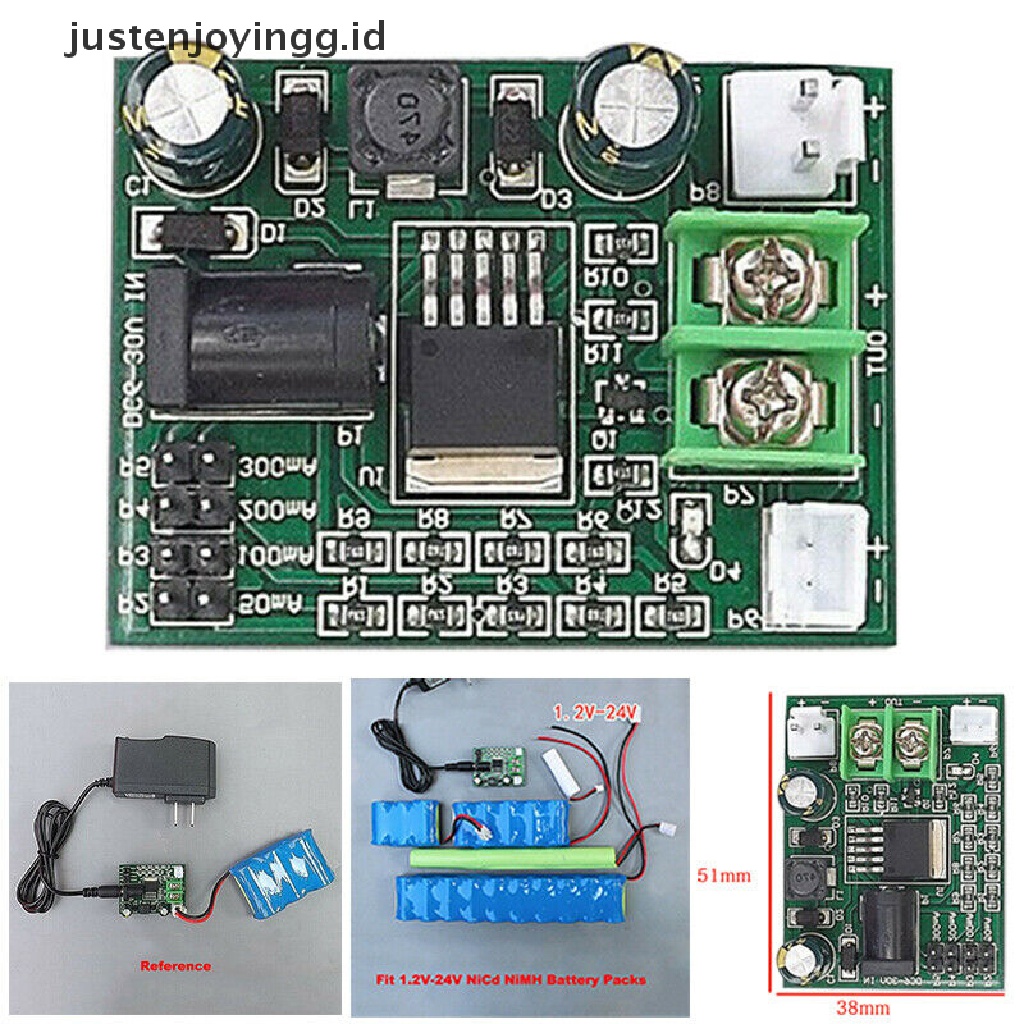 Papan Modul Charger Baterai Ni-Cd Ni-MH NiCd Ni-MH NiCd 1.2~24V 2.4 3.6 12V