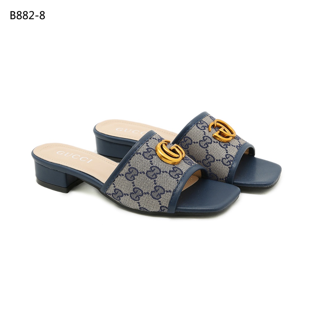 GC Double G Canvas Sandals #B882-8