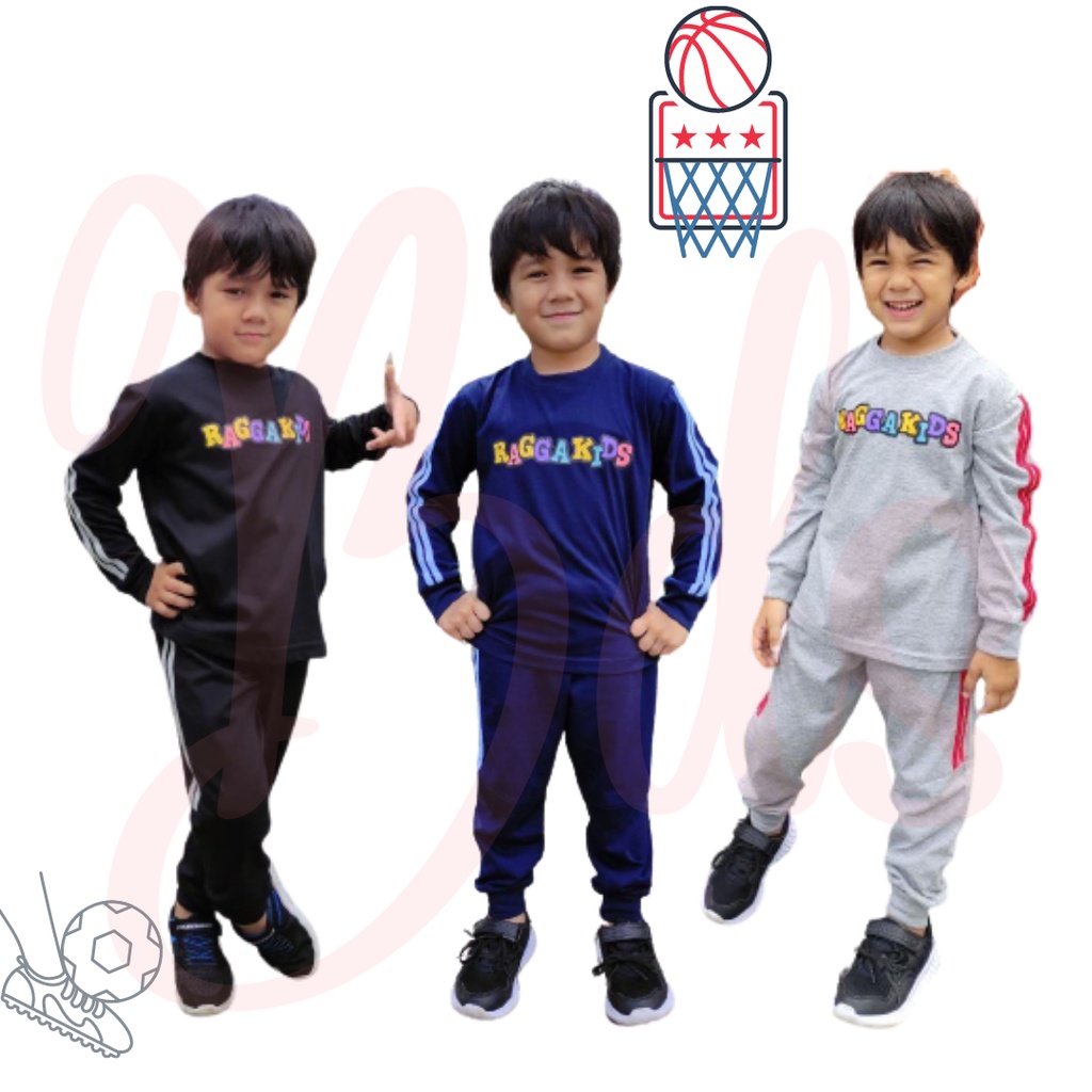 Setelan olahraga baju celana Raggakids OR Baju Olahraga Anak Cowok