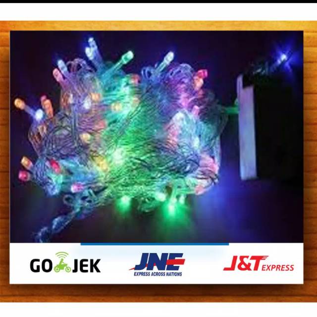 lampu natal led/lampu hias tumblr rainbow 100 led
