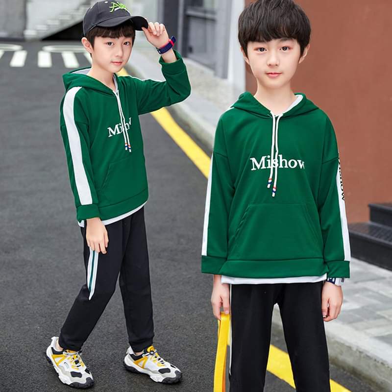 Setelan Anak Laki Laki Korean Style Hoodie