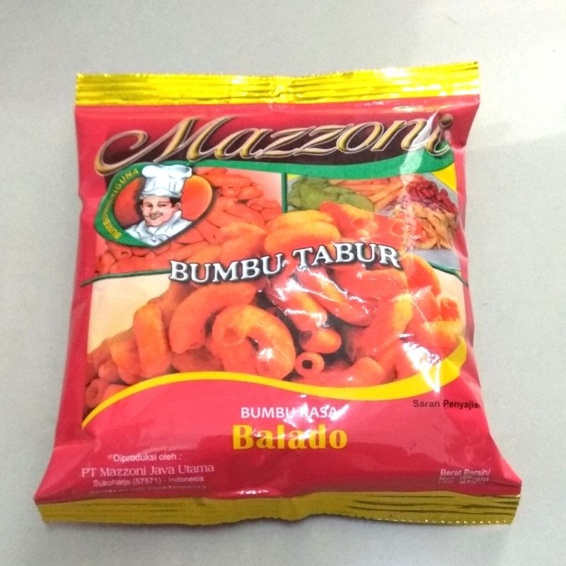 Jual Mazzoni Bumbu Tabur Rasa Balado 100 Gram Shopee Indonesia