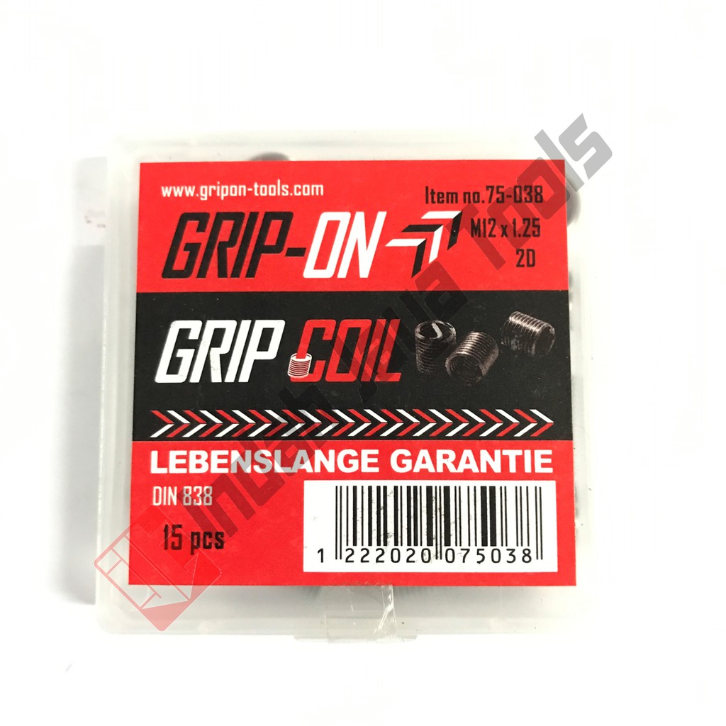 GRIP ON 75-038 Grip Coil M 12 x 1.25 2D Tap Drat Tambah Daging