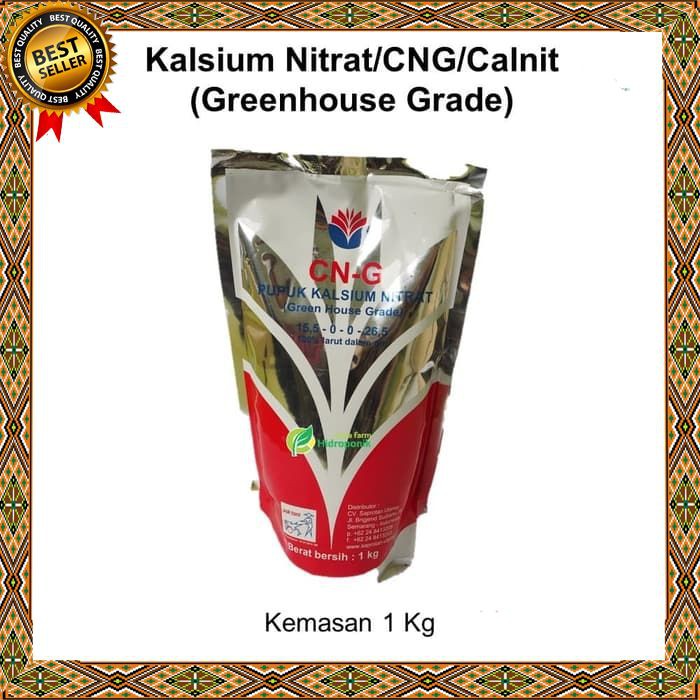 Pupuk Kalsium Nitrat CNG CALNIT (Greenhouse Grade) Pak Tani 1 Kg nutrisi tanaman BKK32