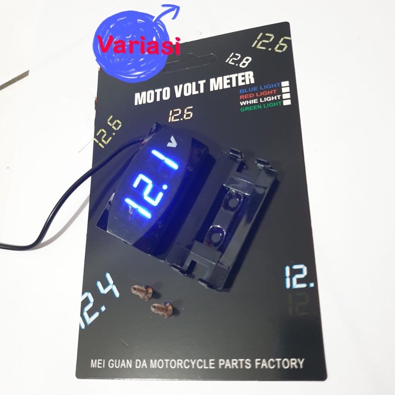 VOLTMETER AKI MOTOR UNIVERSAL WATERPROOF ANTI AIR FREE BREKET BRACKET NMAX MIO BEAT VARIO SCOOPY LEXI PCX SONIC FU ADV AEROX XEON LEXI Nmax Pcx Beat Vario Scoopy Revo Supra Mio Xeon Jupiter Maxi Lexi Aerox Xride Fino