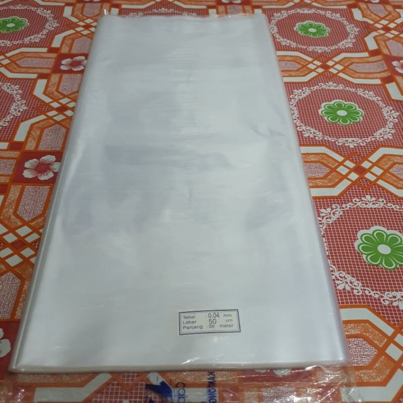 Plastik Roll PP / Plastik Rol PP Tebal 0.04 Cap Jet Lebar 50 Cm Panjang 50 M