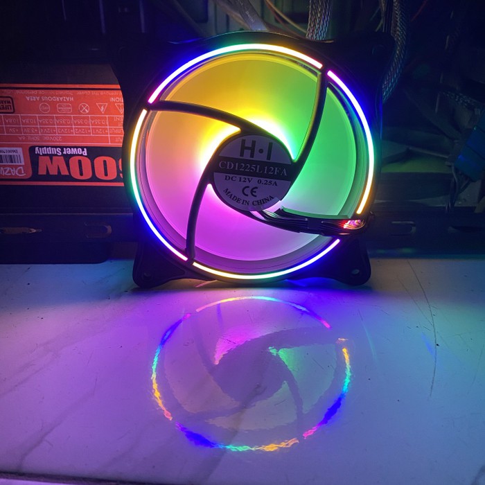 Fan Casing XBT Aurora RGB Auto / Fan Casing 12CM Double RING LED - Fan Case XB-117