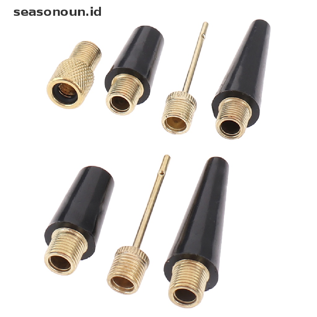 (seasonoun) 3 / 4pcs Adapter Nozzle Jarum Bola Untuk Pompa Ban Sepeda