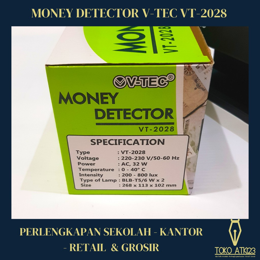 Money Detector / Pendeteksi Uang Palsu V-Tec VT-2028