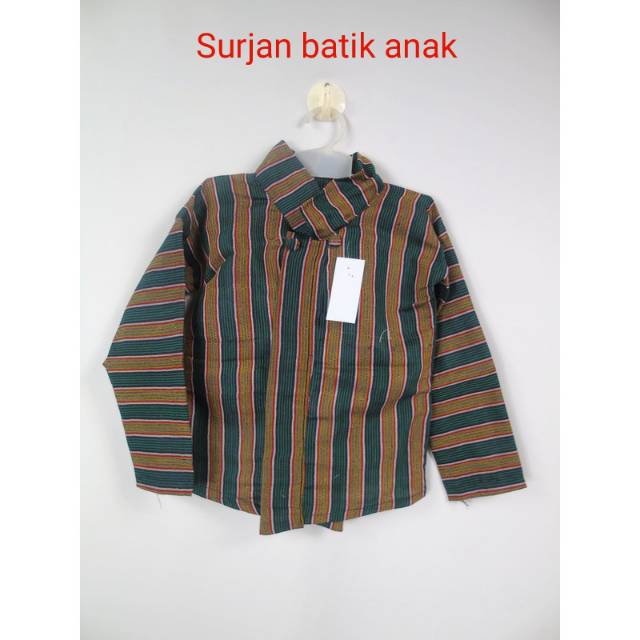 Surjan lurik anak beskap anak khas jogja