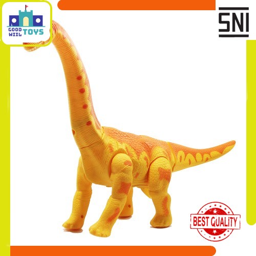 Mainan Dinosaurus Besar Baterai Brachiosaurus Bisa Jalan Nyala Murah 6626