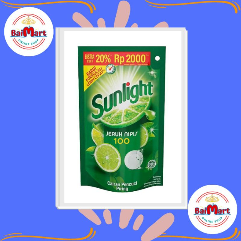 sunlight cair kemasan ekonomis 105ml