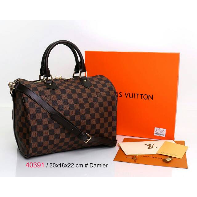 Tas tangan louis vuitton speedy with box 40391