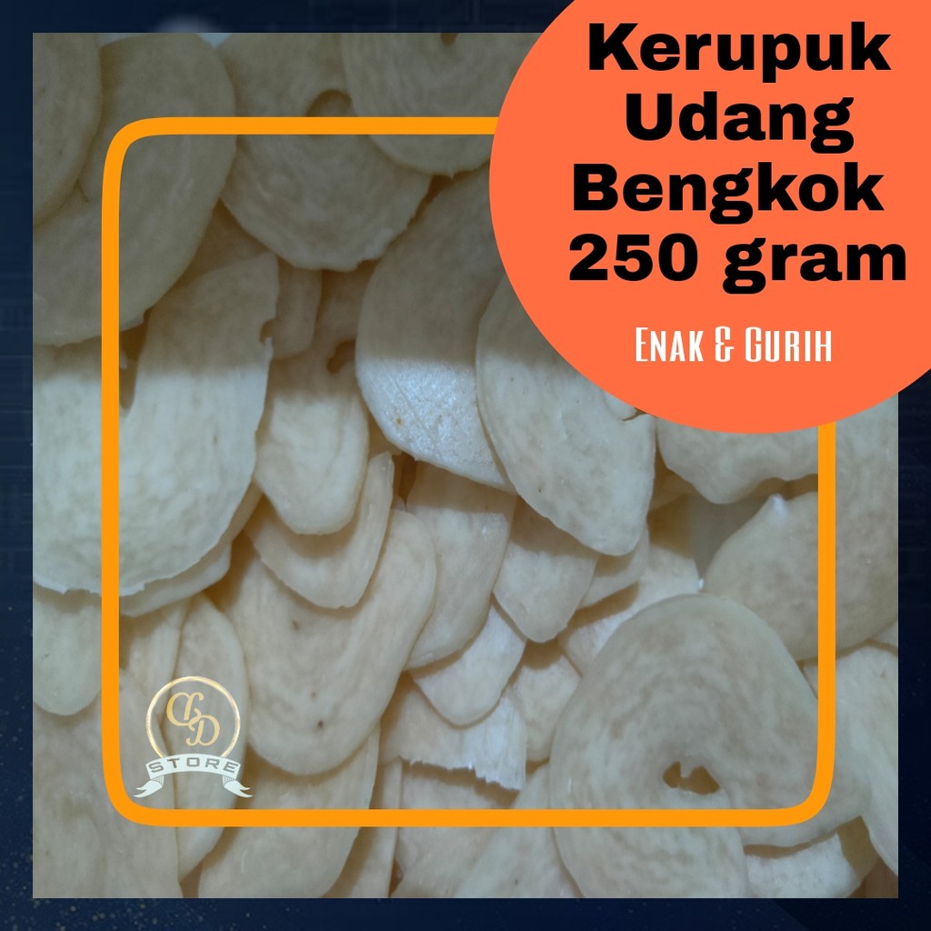 

KERUPUK UDANG BENGKOK CAP "BINTANG" 250GR (MENTAH)