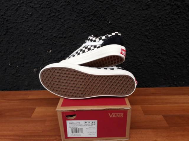 Vans OLD SKOOL CHECKERBOARD OG BLACK WHITE UNISEX PREMIUM BNIB MADE IN CHINA Waffle ICC