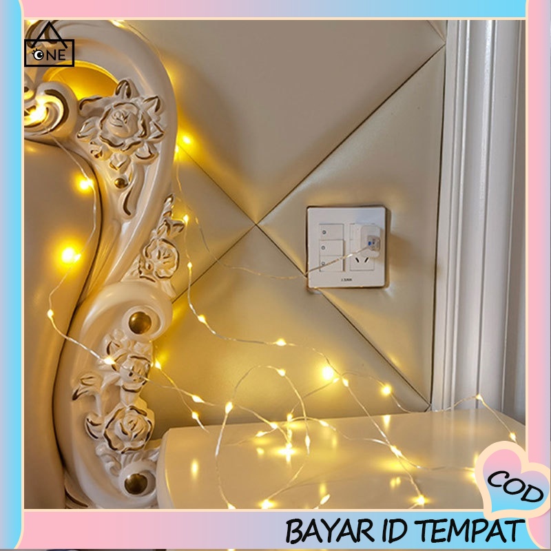 COD❤1M 2M Lampu Led Peredupan Tiga Kecepatan Fairy Tale Fantasy Ag13 Baterai String Light Lampu A one