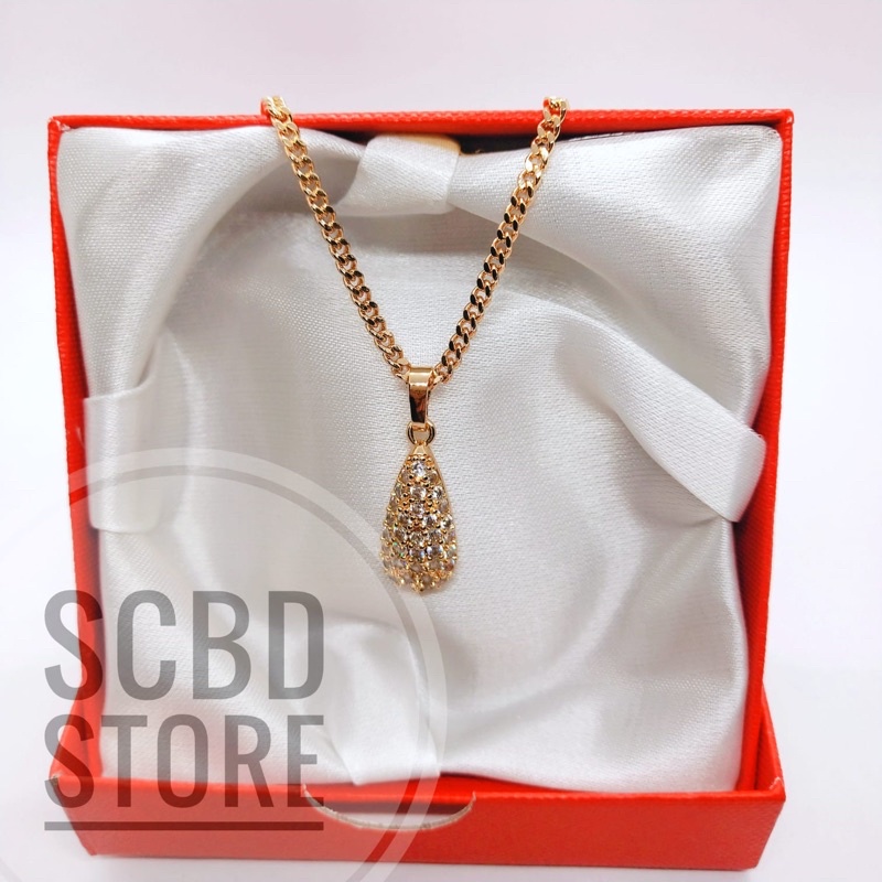 Kalung Wanita Xuping Motif Tetes Air Cantik