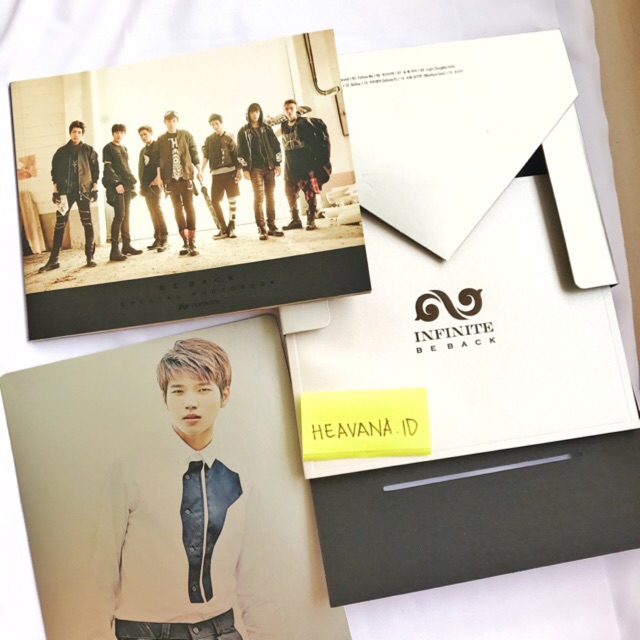 Infinite BE BACK Album Unsealed (Woohyun Photocard)