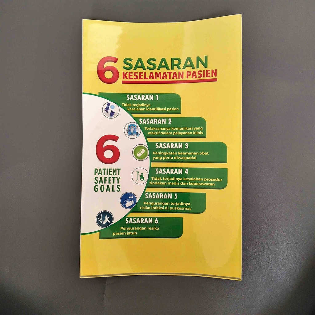 

Stiker 6 Sasaran Keselamatan Pasien - Stiker Bahan Chromo