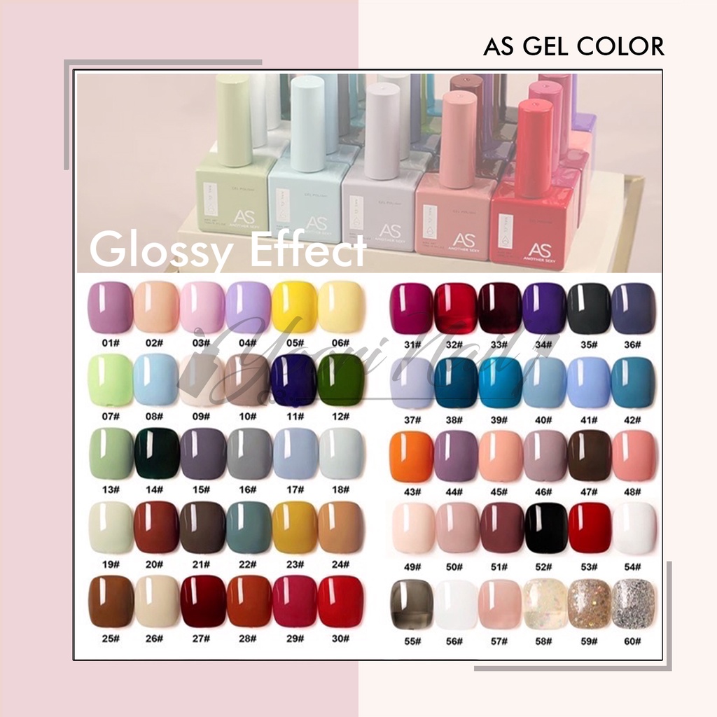 AS gel color JUAL ECER anothersexy another sexy nail gel polish warna kutek gel satuan botol