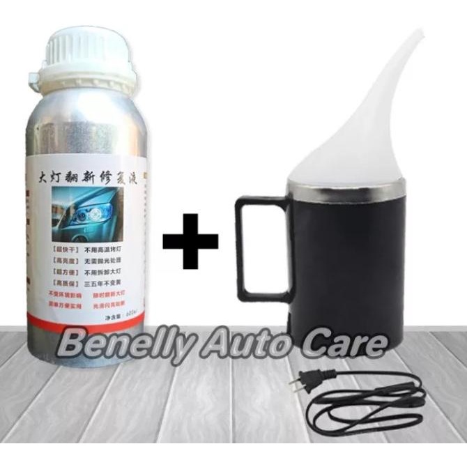 Paket Teko Nano Burn Coating dan Liquid 600 ml Headlamp Coating