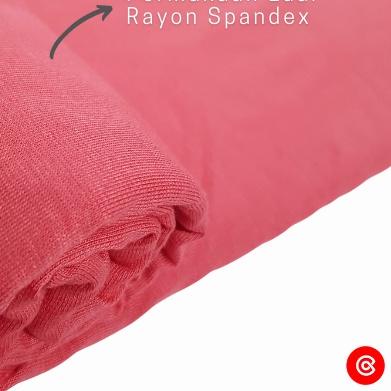 ▼ Kain Rayon Spandex Stretch Bahan Kaos Kiloan Warna Seri 2 per Setengah Kg ➵