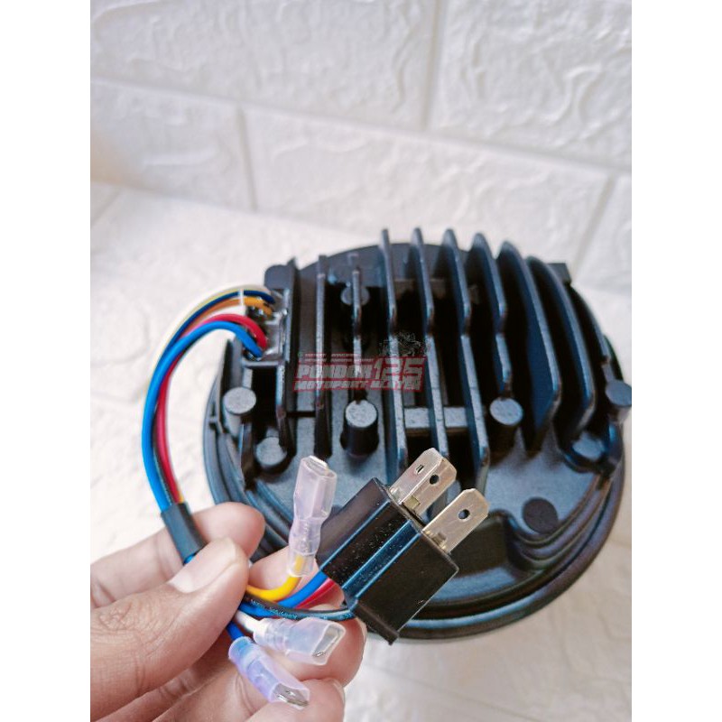 Daymaker Headlamp 5.75 Inch Daymaker 16 Led Headlamp Import Blackbird Ori