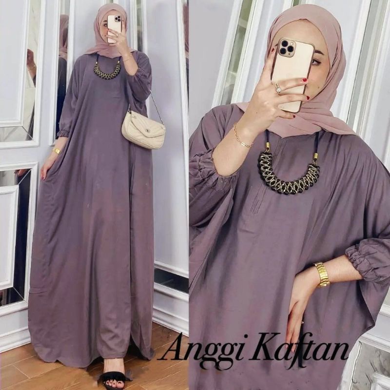 Anggi Kaftan / Kaftan Wanita / Kaftan Lebaran / Kaftan Wanita Mewah / Best Seller Termurah / Basic K