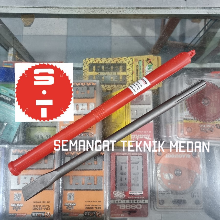 MATA BOR PAHAT BETEL SDS MAX CHISEL BOBOK FLAT GEPENG 400mm SOLID