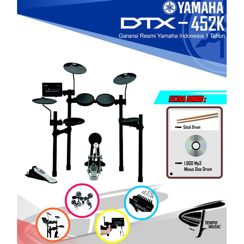 Drum Elektrik Yamaha Dtx452 / Dtx452K / Dtx 452 / 452K Penerus 450K