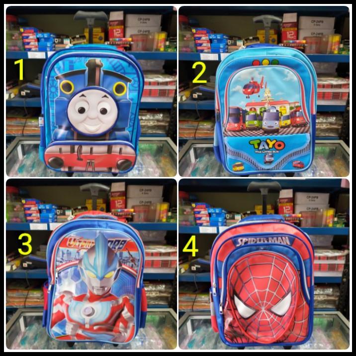 Tas Sekolah Troli Anak Sd Karakter Cowok