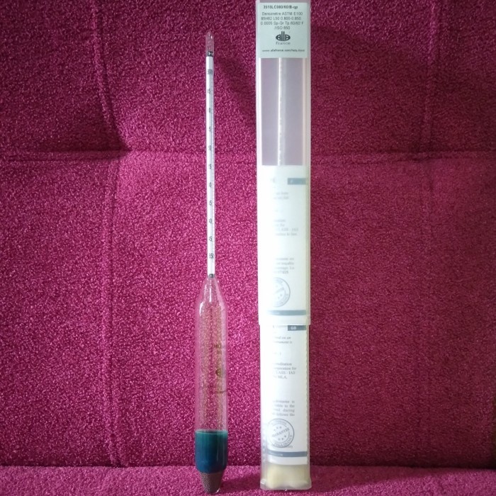 Hydrometer ASTM Solar 0.800-0.850 E100 Alla France