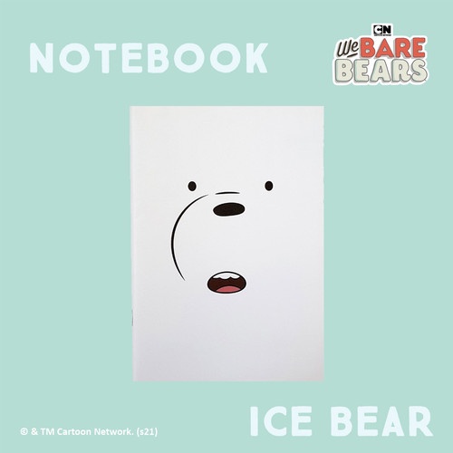 We Bare Bears Notebook A5 (64 pages) Faces Ice Bear
