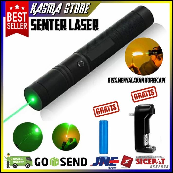 Senter Laser Jarak Jauh Laser Hijau Green Laser Ponter