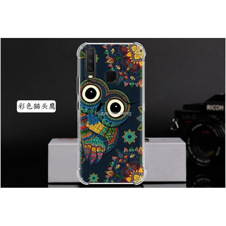 Casing Soft Case TPU Motif Lukisan Lucu untuk vivo y17 Y3