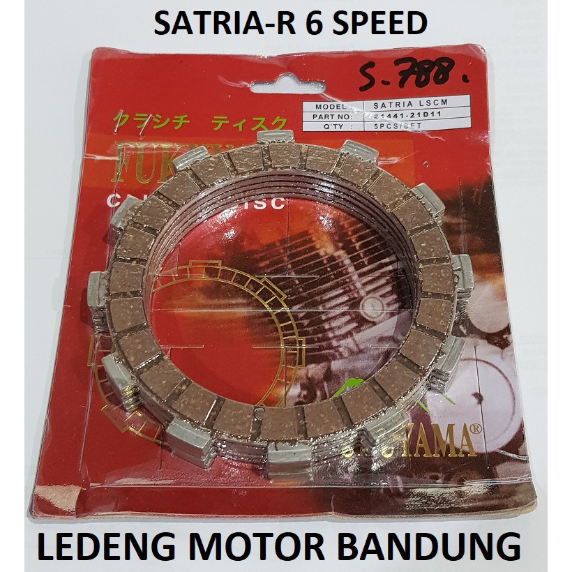 Kampas Plat Kopling Suzuki Satria-R 2 Tax 6 Speed Fukuyama lokal