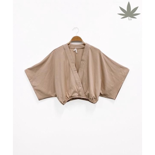 New Model Atasan Kimono Crop bahan kaos baby Tery