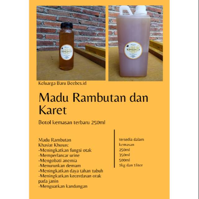 

Madu rambutan premium murni 1kg