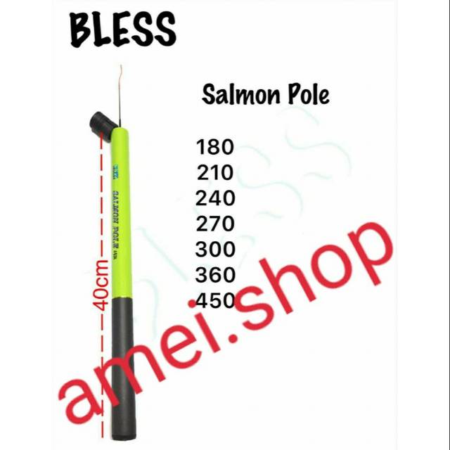 Tegek Bless Salmon Pole  ruas pendek 40cm