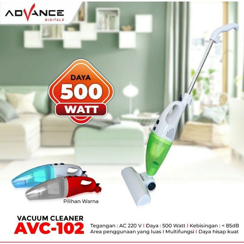 vacuum cleaner ADVANCE  2 in 1 AVC 102 - penghisap debu - penyedot debu