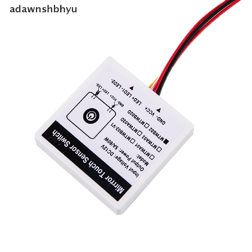 Adawnshbhyu 12V 5A Cermin Rias Kamar Mandi Lampu LED Saklar Sentuh Cermin Sensor Peredupan