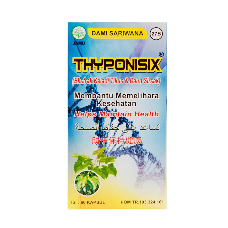 Thyponisix 60 Kapsul - Dami Sariwana - Menjaga daya tahan tubuh