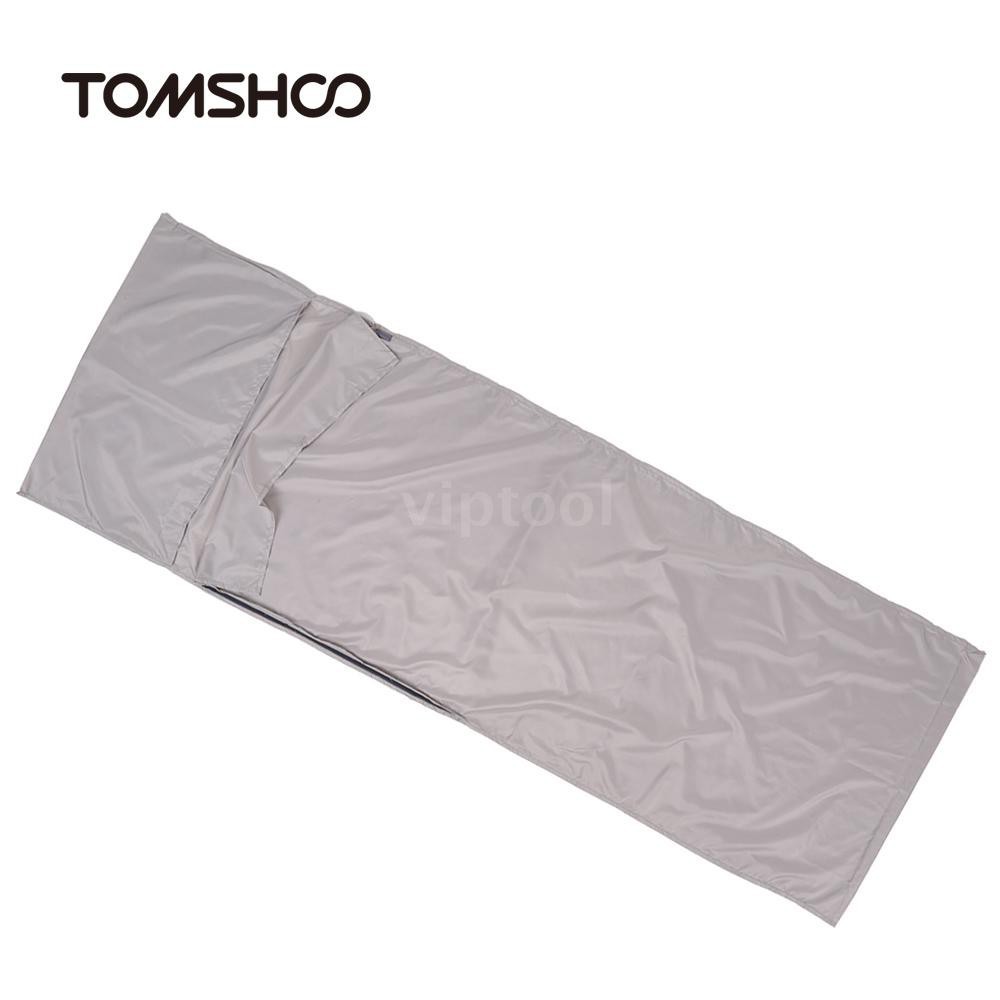 Tomshoo 70210cm Outdoor Travel Camping Hiking Polyester Pongee Healthy Sleeping Bag Liner With Pill Shopee Indonesia